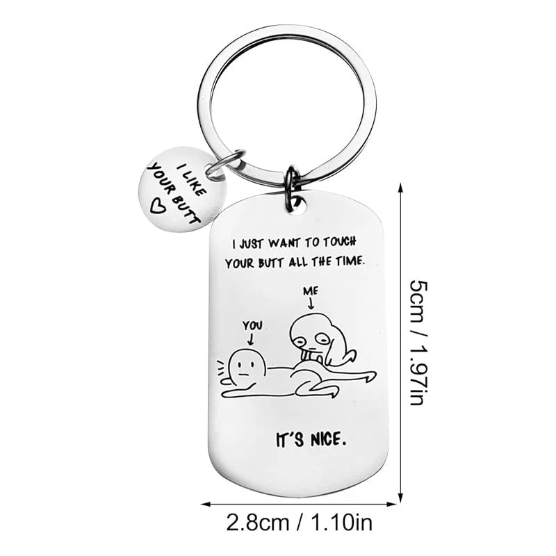 HumorHanger - Ik hou van je kont grappige sleutelhanger | 50% KORTING - Image 11