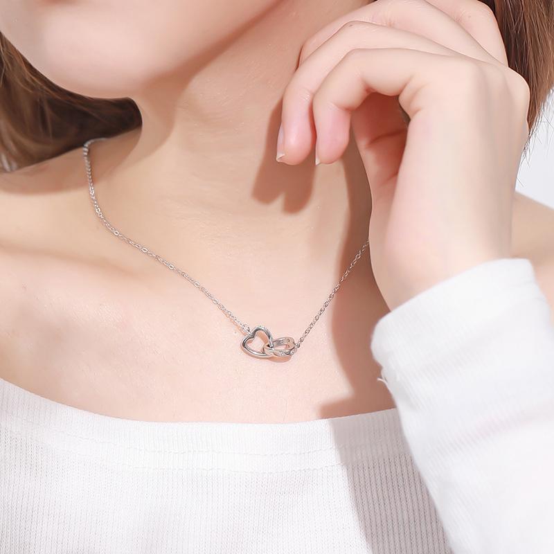 Inelkaar grijpende harten ketting - Image 6