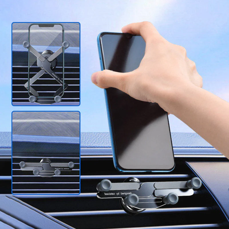 Invisible Rotatable Air Vent Mount Car Phone Holder - Image 3