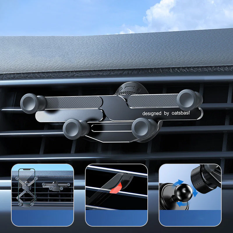 Invisible Rotatable Air Vent Mount Car Phone Holder - Image 4