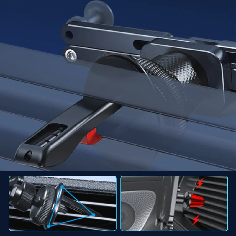 Invisible Rotatable Air Vent Mount Car Phone Holder - Image 7