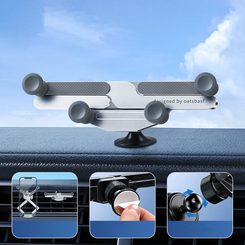 Invisible Rotatable Air Vent Mount Car Phone Holder - Image 8