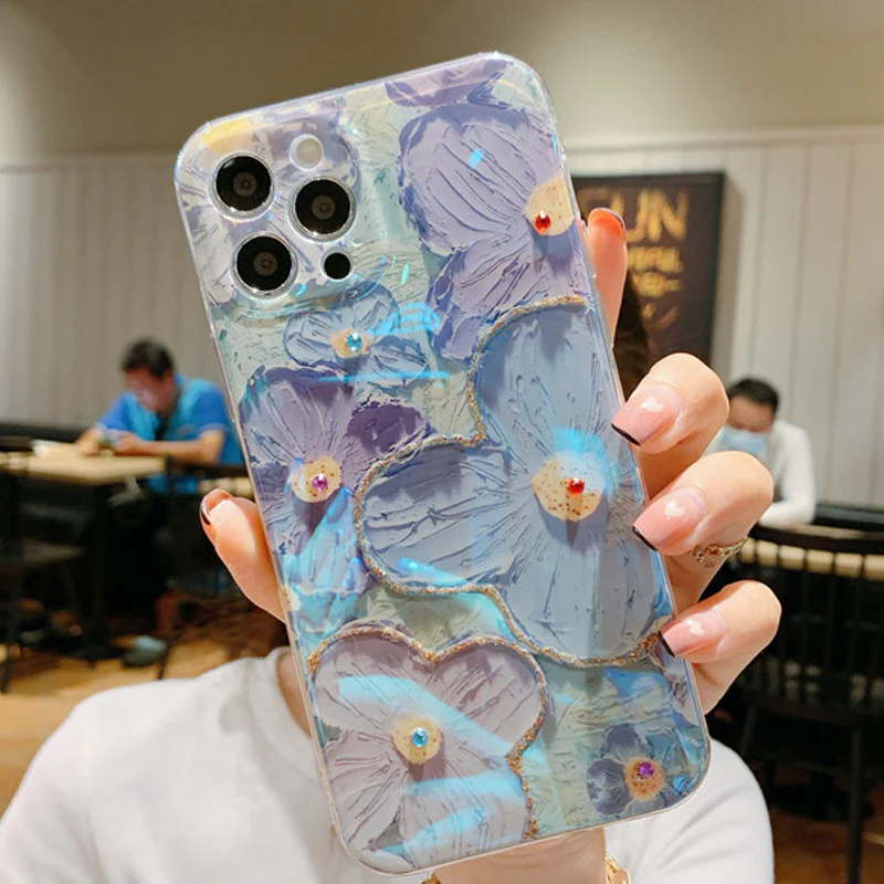iPhone kleurrijk olieverfschilderij prachtige telefoonhoes - Image 10