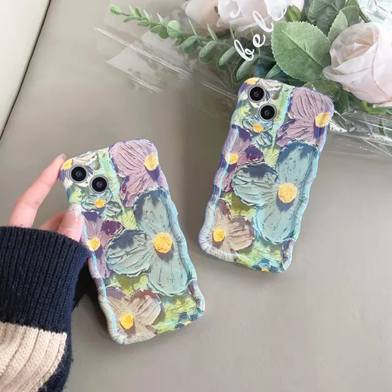 iPhone kleurrijk olieverfschilderij prachtige telefoonhoes - Image 2