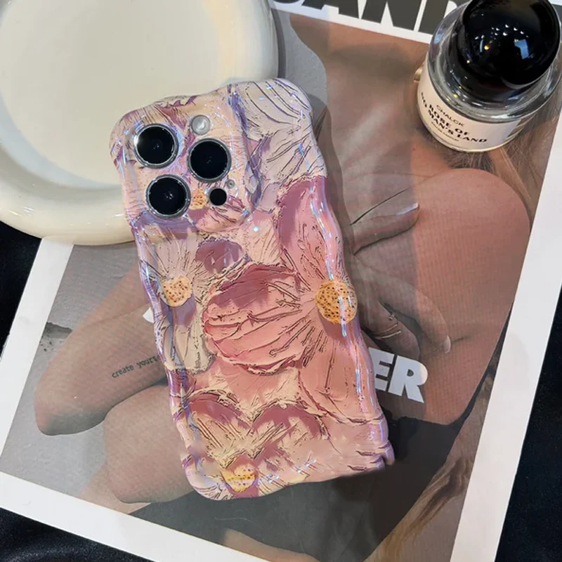 iPhone kleurrijk olieverfschilderij prachtige telefoonhoes - Image 3