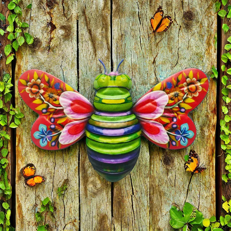Iron Bee Art Sculpture Hangende wanddecoraties voor de tuin - Image 10