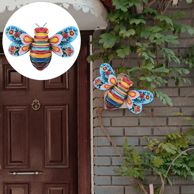Iron Bee Art Sculpture Hangende wanddecoraties voor de tuin - Image 3