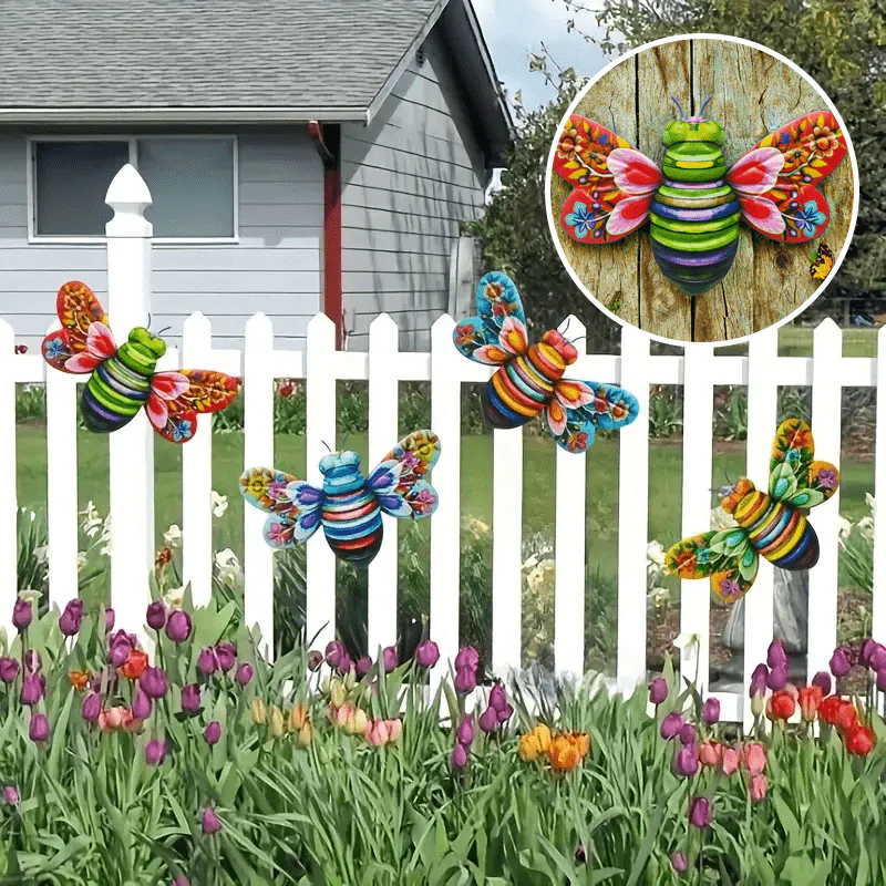 Iron Bee Art Sculpture Hangende wanddecoraties voor de tuin - Image 5