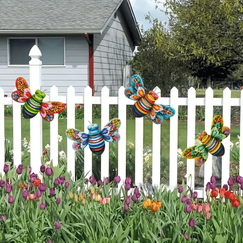 Iron Bee Art Sculpture Hangende wanddecoraties voor de tuin - Image 7