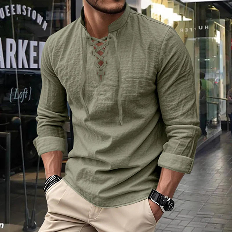 Jasper — Ademend Katoenmix Shirt met Verstelbare Halslijn - Image 15