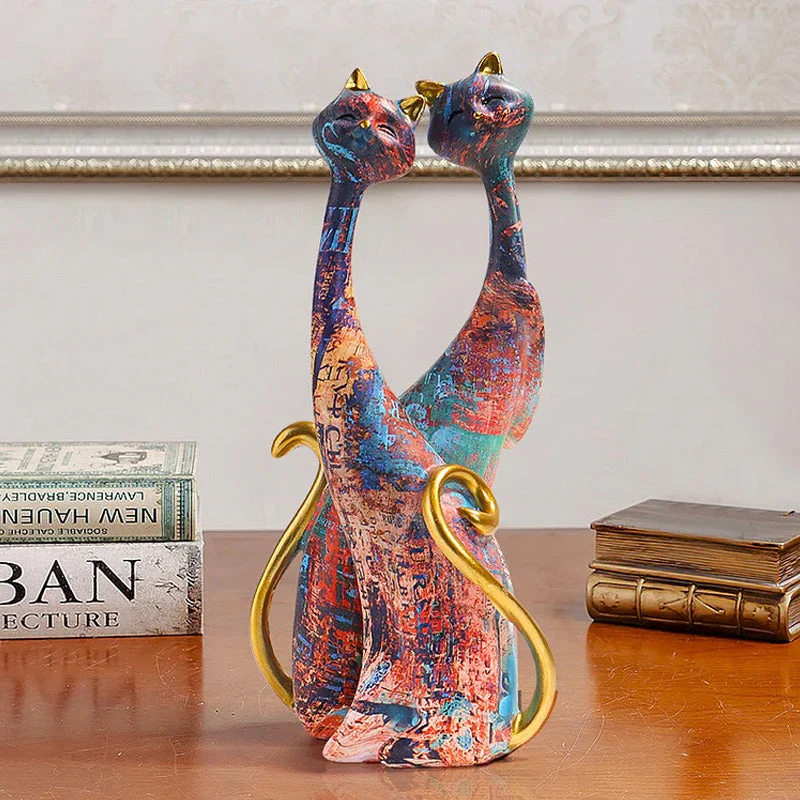 Kat Lover Standbeeld Ornament Artistiek Creatief Cadeau - Image 5