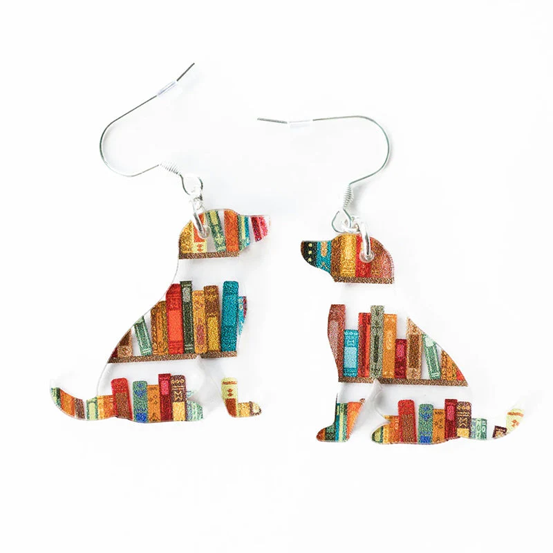 Kat Oorbellen Met Boeken - Image 15
