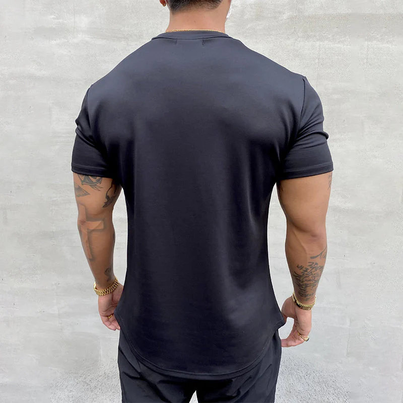 Katoenen rekbaar sport-T-shirt - Image 5