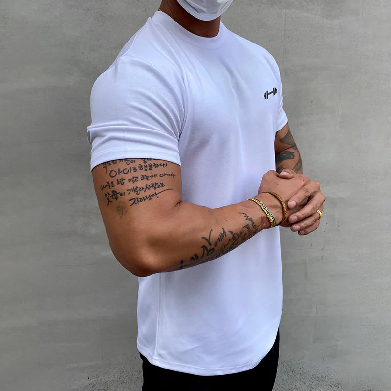 Katoenen rekbaar sport-T-shirt - Image 7