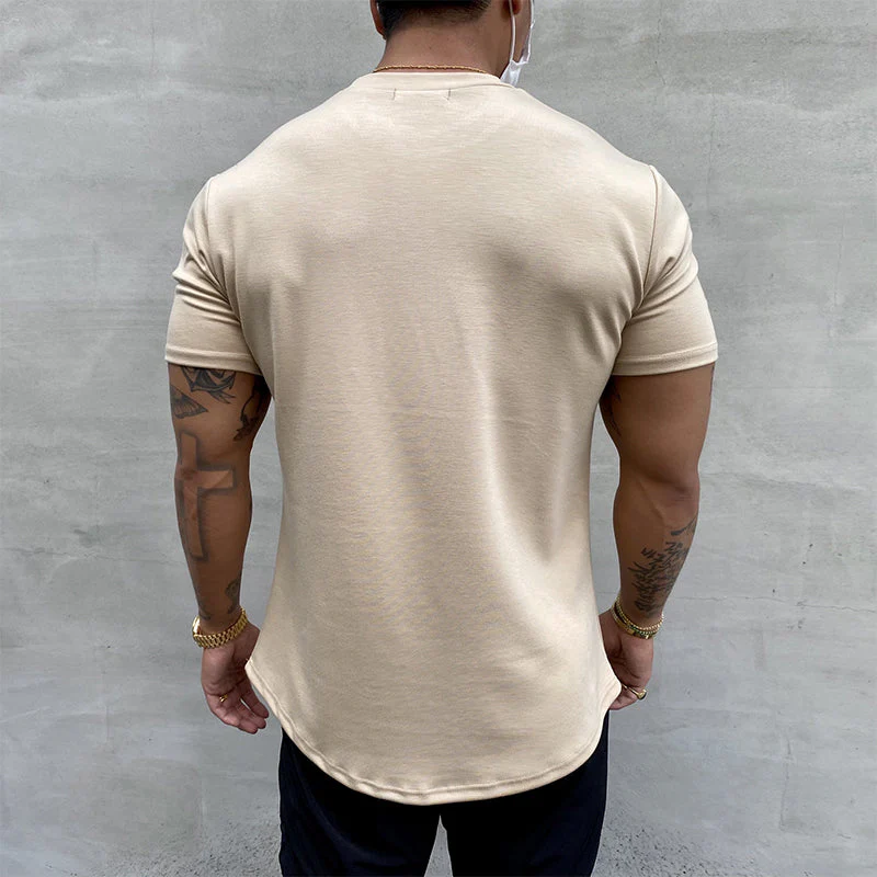 Katoenen rekbaar sport-T-shirt - Image 8