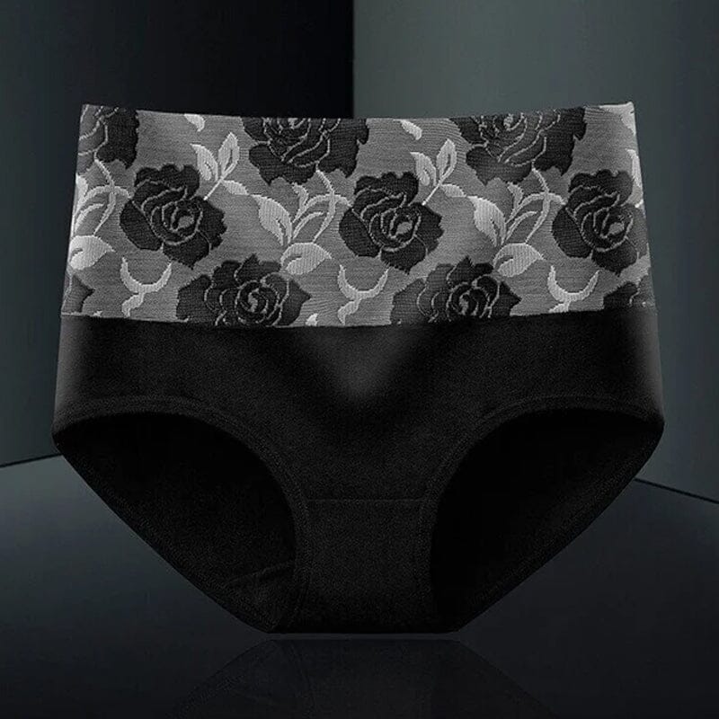 Katoenen slip met hoge taille en bloemenpatroon | 1+2 GRATIS - Image 22