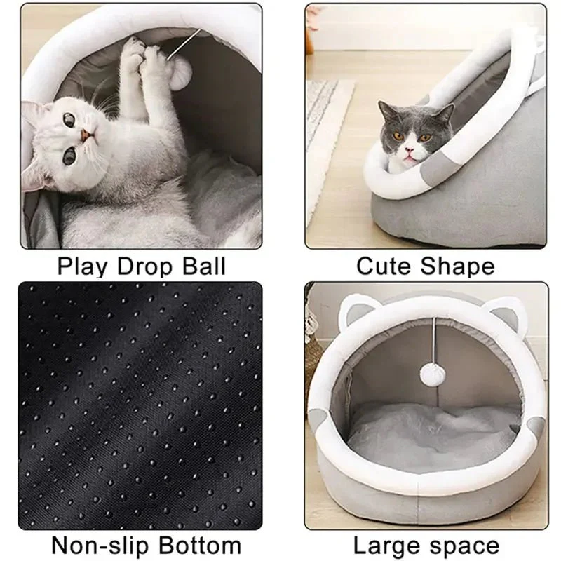Kattenbed - Comfortabele Schuilplek Met Afneembaar Kussen - Image 6