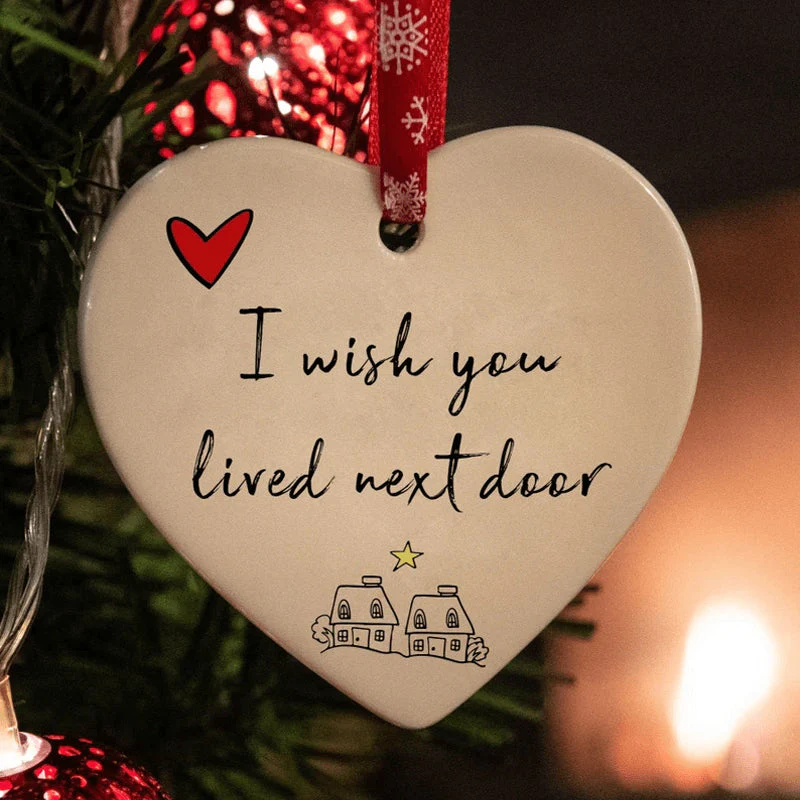 Keramisch hart hangend ornament - Image 3