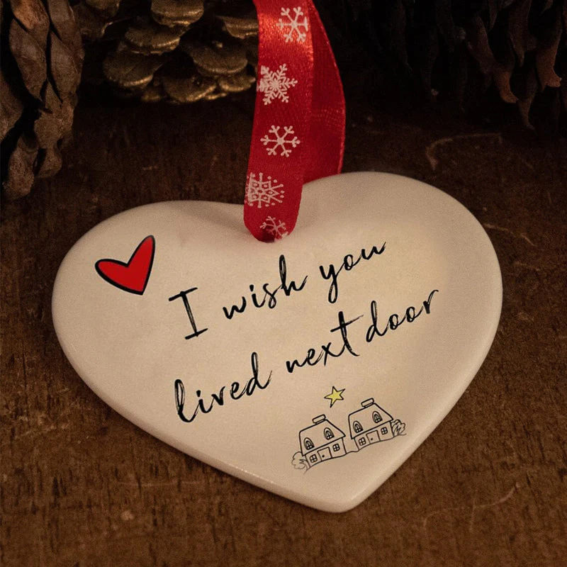 Keramisch hart hangend ornament - Image 7
