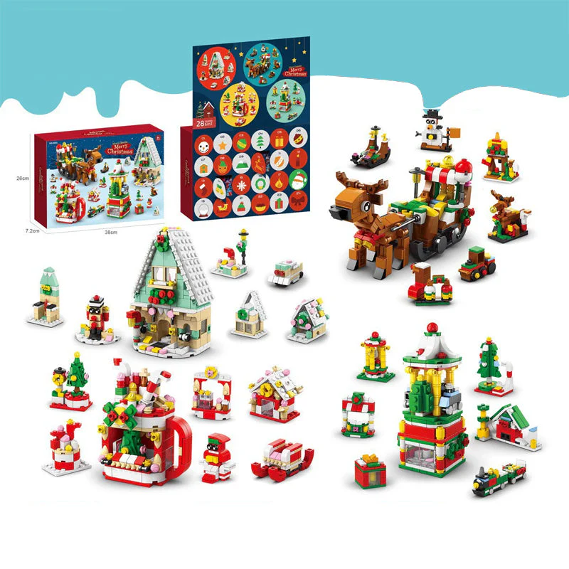 Kerst adventskalender verrassing bouwsteenset - Image 3