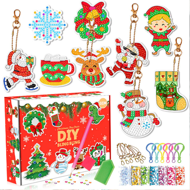 Kerst diamant schilderij sticker kit - Image 20
