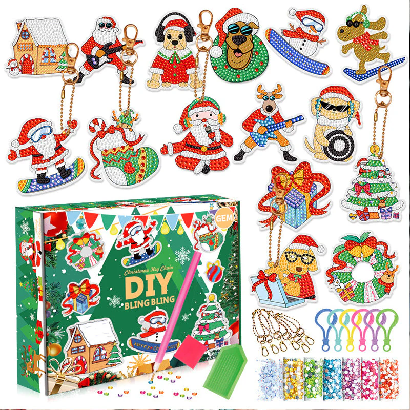 Kerst diamant schilderij sticker kit - Image 21