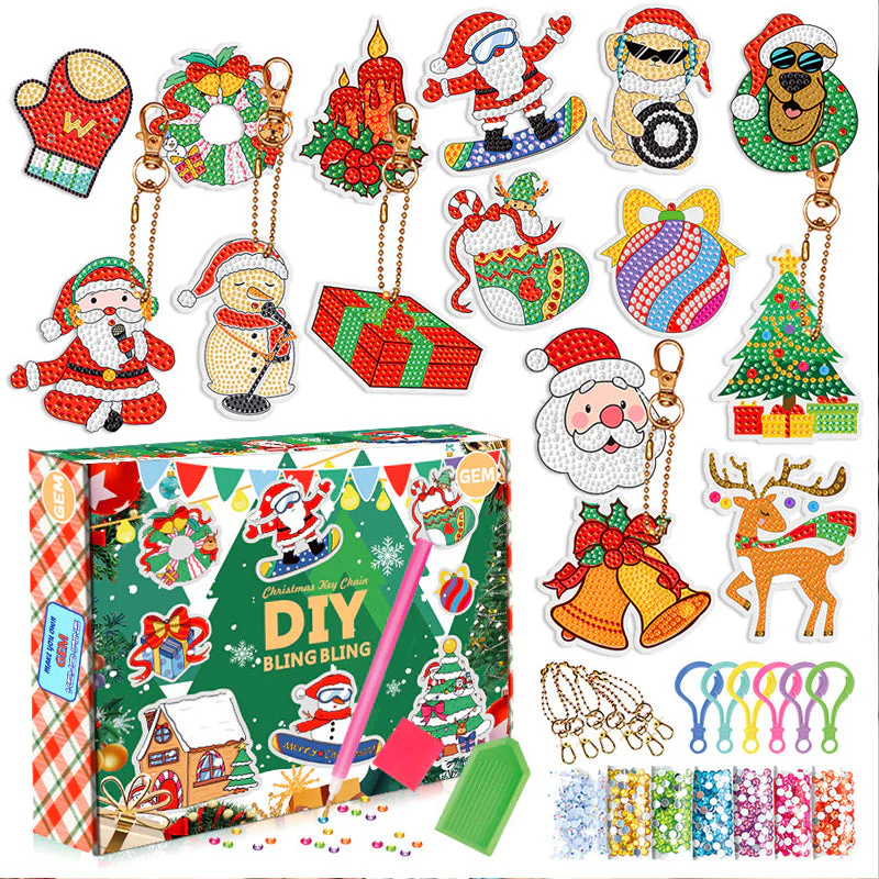 Kerst diamant schilderij sticker kit - Image 23