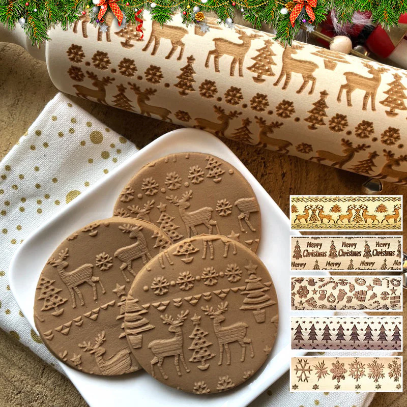 Kerst houten deegrollers - Image 10