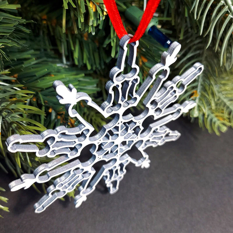 Kerst sneeuwvlok ornament - Image 7