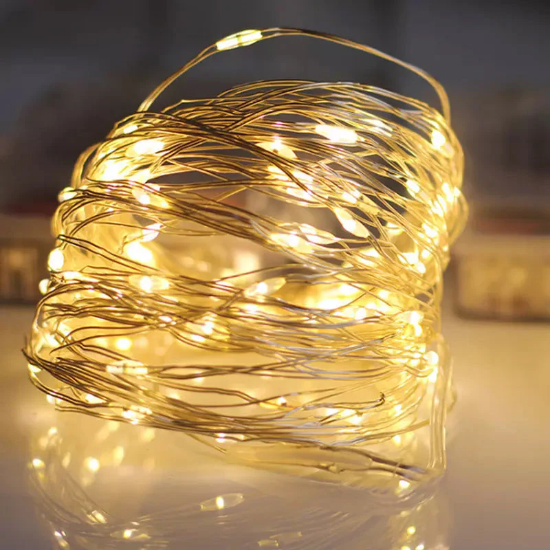 Kerst USB-afstandsbediening koperdraad lichtsnaar - Image 16