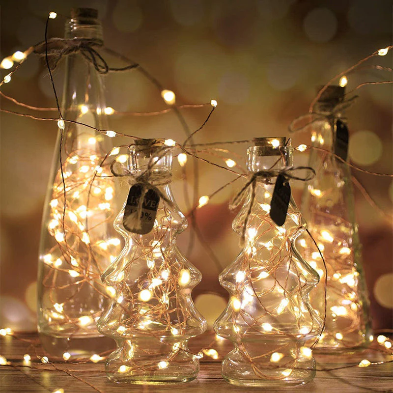 Kerst USB-afstandsbediening koperdraad lichtsnaar - Image 2