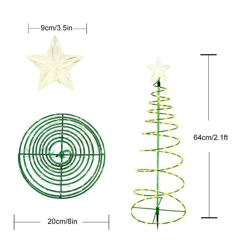 KERST VOORVERKOOP - Solar LED kerstboomdecoratie - Image 8