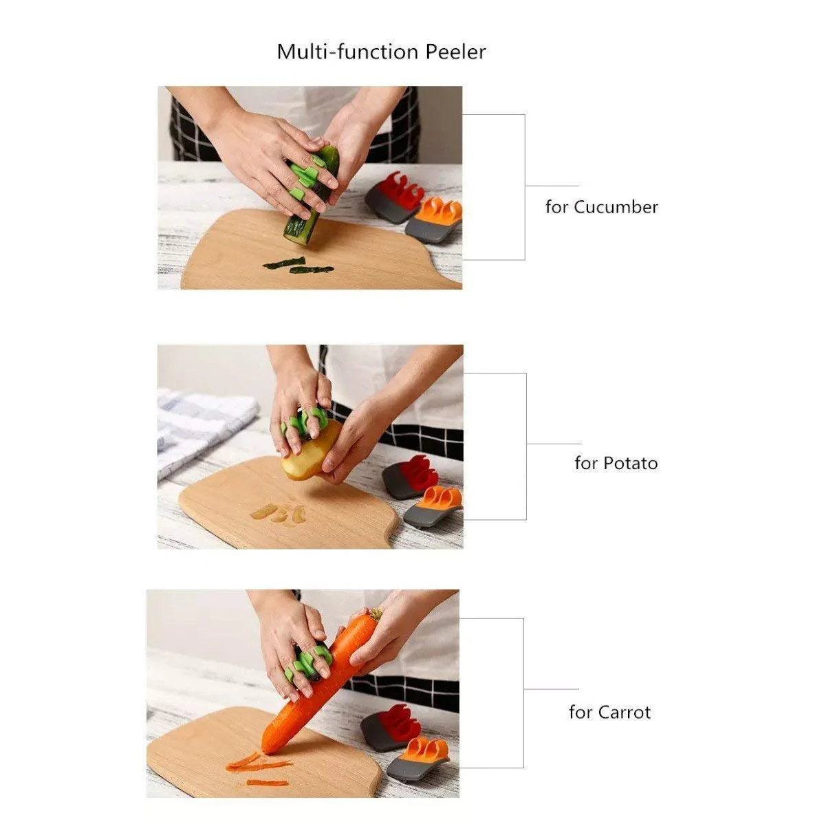 KitchenEase – Scherp vingerschilmesje | Set van 3 - Image 5