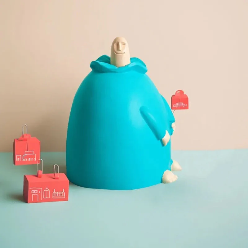 Kleine blauwe middelvingerornament - Image 3