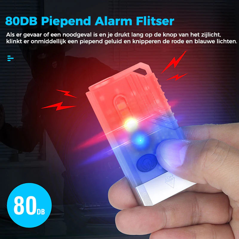Kleine krachtige EDC-zaklamp met rood UV-blauw licht - Image 10