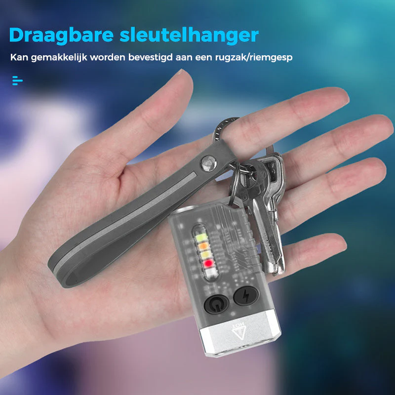 Kleine krachtige EDC-zaklamp met rood UV-blauw licht - Image 12