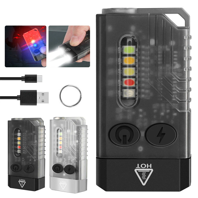 Kleine krachtige EDC-zaklamp met rood UV-blauw licht - Image 17