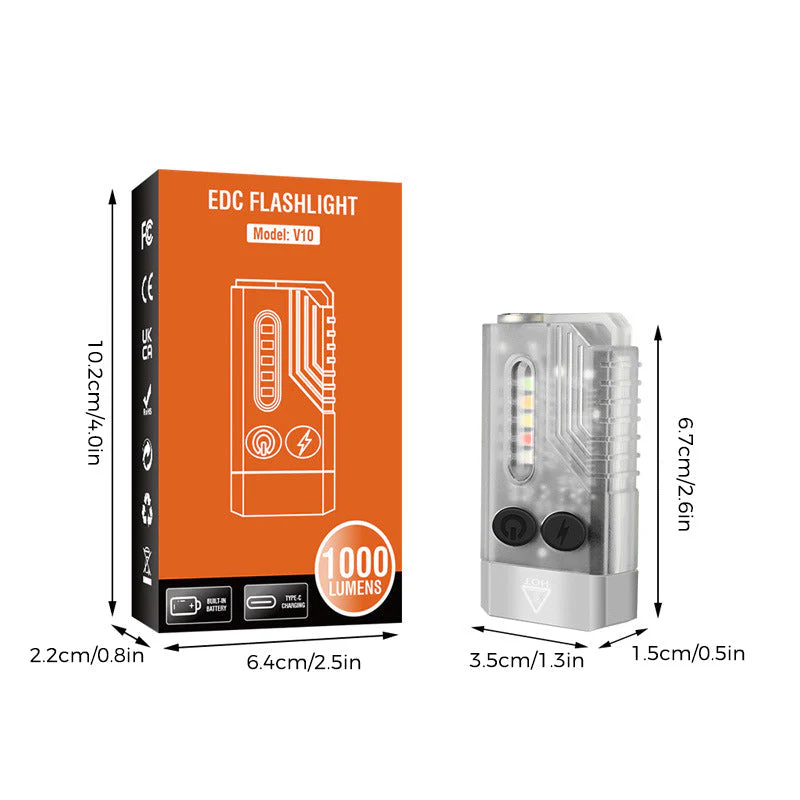 Kleine krachtige EDC-zaklamp met rood UV-blauw licht - Image 18