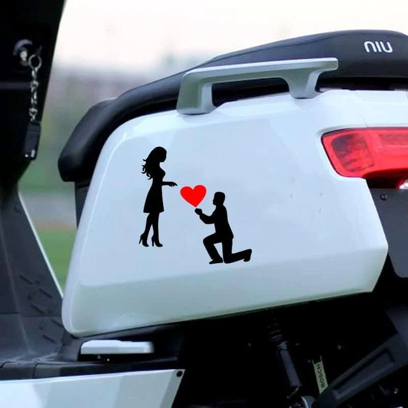 Koppelstickers Autosticker: Romantische Huwelijksaanzoekdecoratie - Image 7