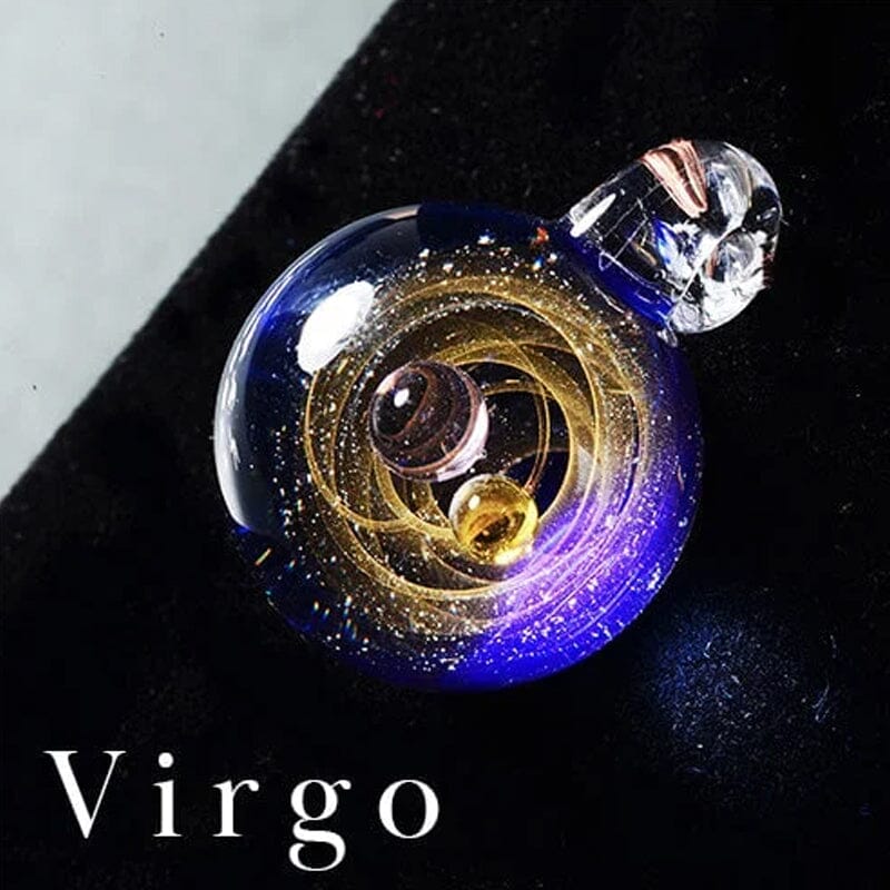 Kosmische sterrenhemel glazen kralen hanger ketting - Image 12