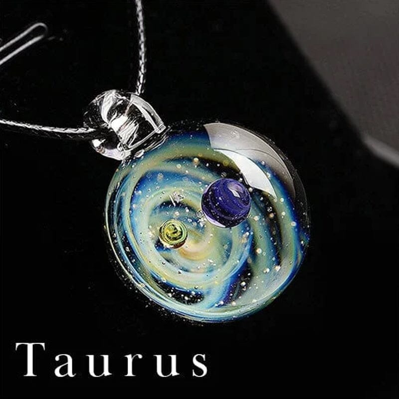 Kosmische sterrenhemel glazen kralen hanger ketting - Image 15