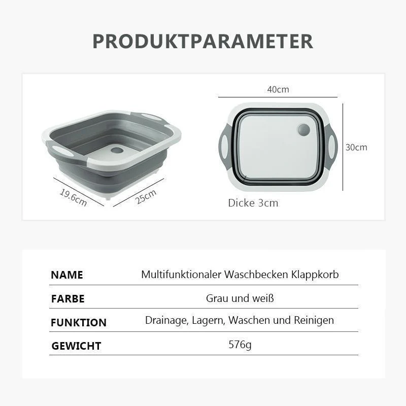 KüchenMeister - De draagbare multifunctionele opvouwbare wasmand | 50% KORTING - Image 9