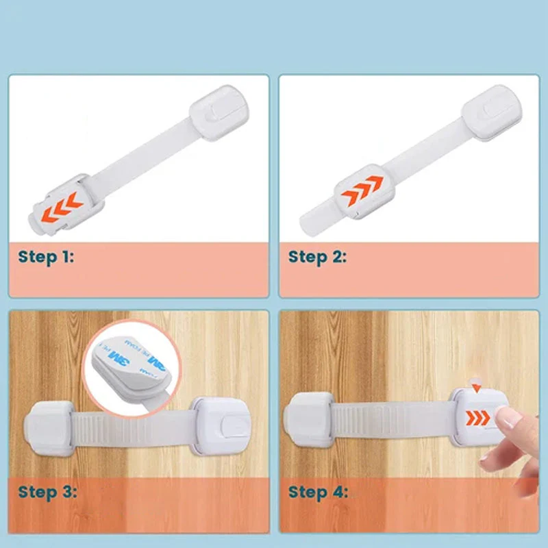 Kunststof slotriemen Veiligheidsbescherming voor baby's（6 stuks） - Image 5