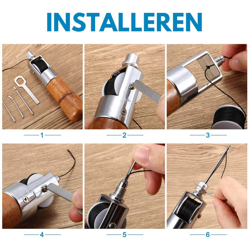 Leathercraft Naaisteken Priem Naaldgereedschap - Image 3