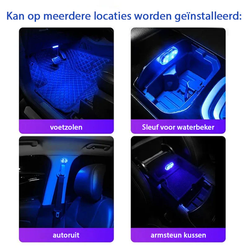LED aanraakgevoelig decoratief sfeerlicht voor in de auto - Image 11