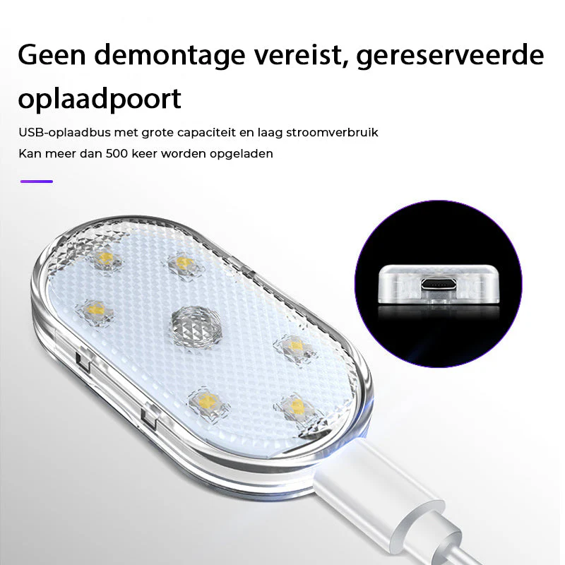 LED aanraakgevoelig decoratief sfeerlicht voor in de auto - Image 13