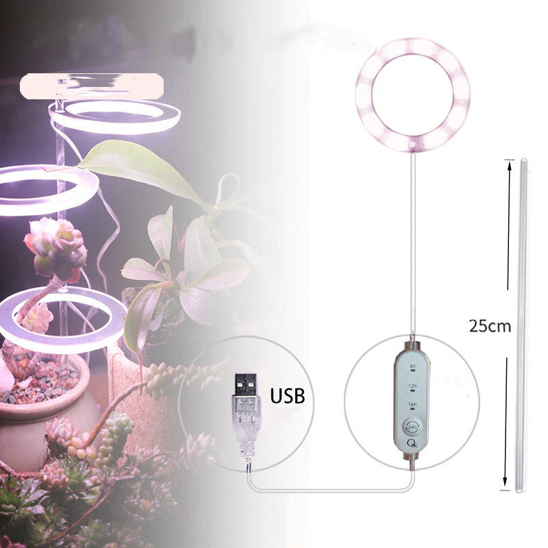 LED Cirkel Groei Lamp - met USB aansluiting - Image 5