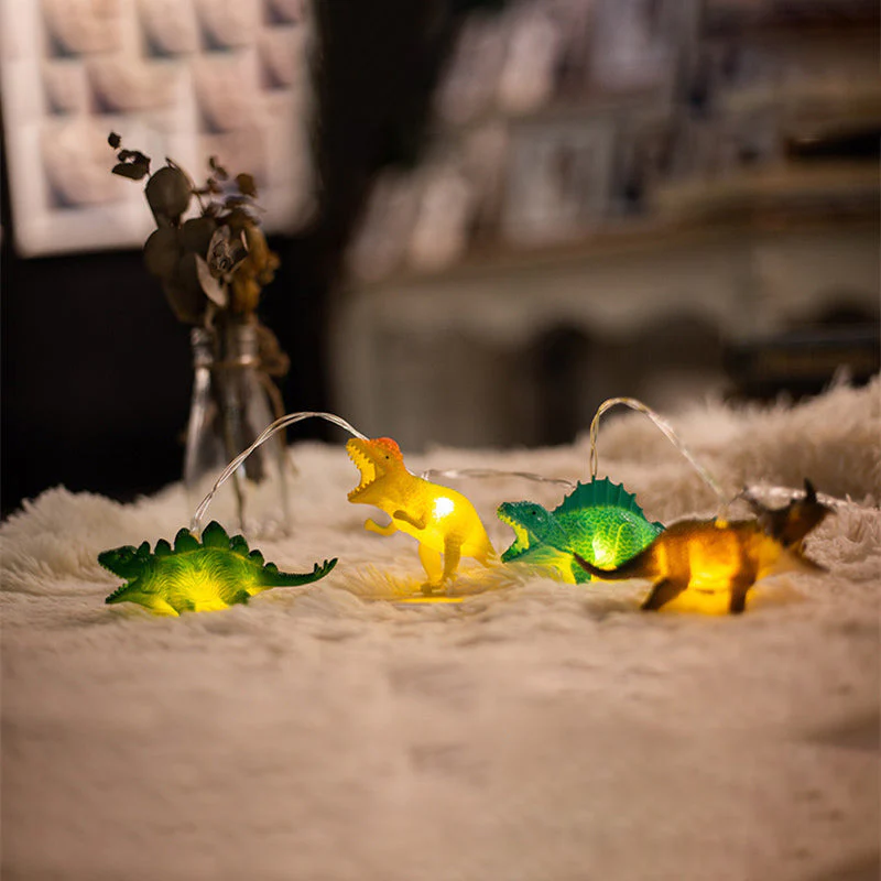 LED Emaille Dinosaurus Kinderkamer Decoratieve Lichtsnaar - Image 7