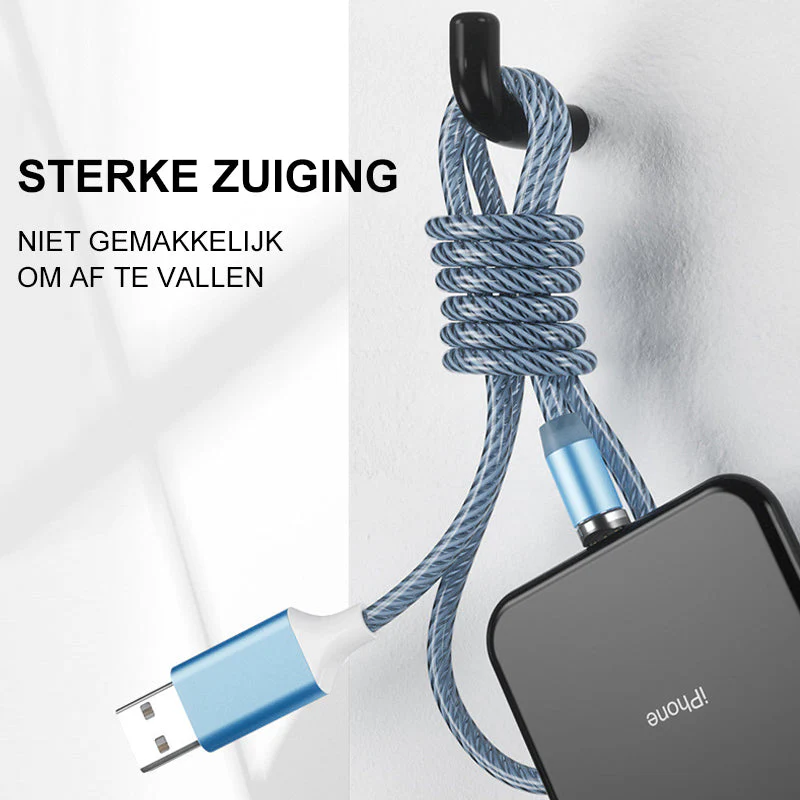 LED Magnetische 3 in 1 USB-oplaadkabel - Image 4