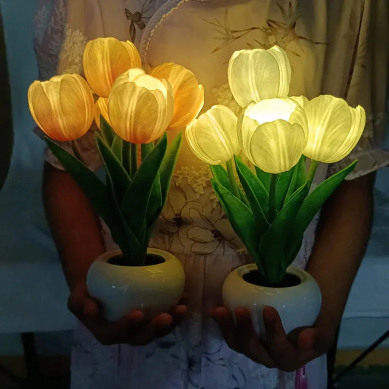 LED oplaadbaar tulp nachtlampje - Image 2